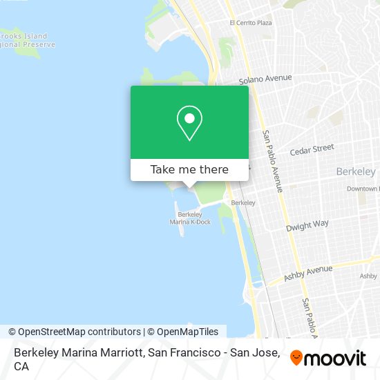Berkeley Marina Marriott map