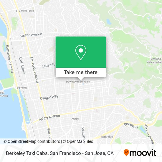 Berkeley Taxi Cabs map