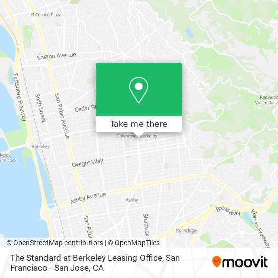 The Standard at Berkeley Leasing Office map