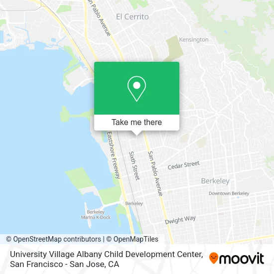Mapa de University Village Albany Child Development Center
