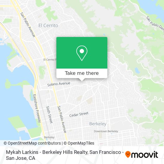 Mapa de Mykah Larkins - Berkeley Hills Realty