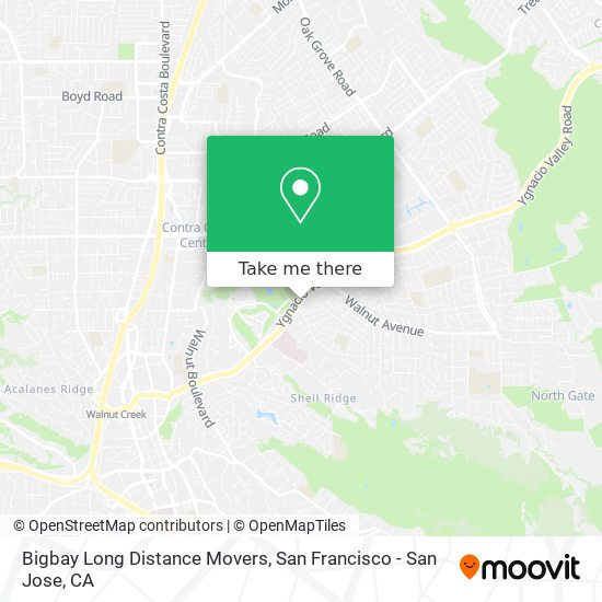 Bigbay Long Distance Movers map