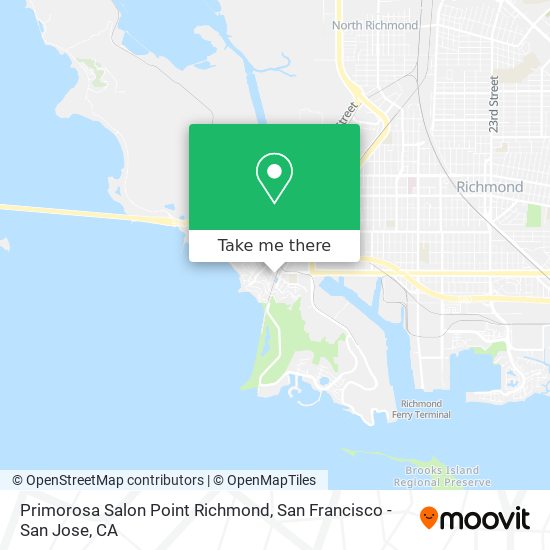 Mapa de Primorosa Salon Point Richmond