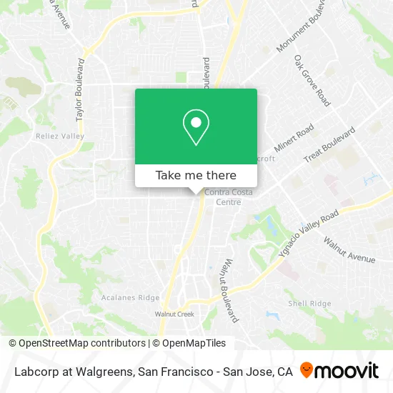 Labcorp at Walgreens map