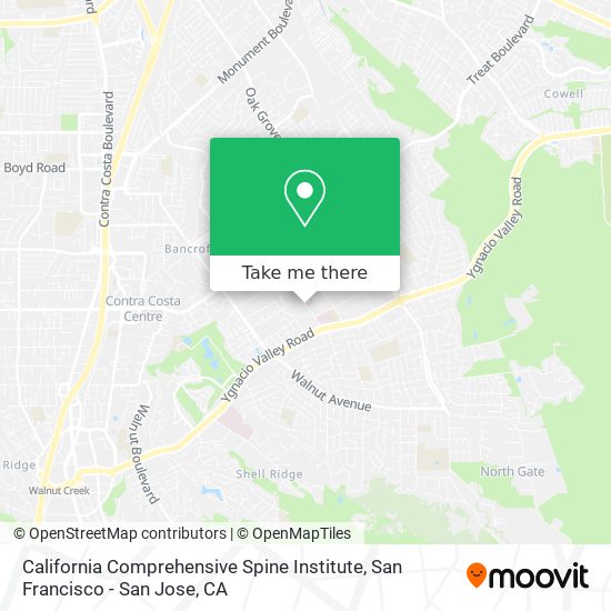 Mapa de California Comprehensive Spine Institute