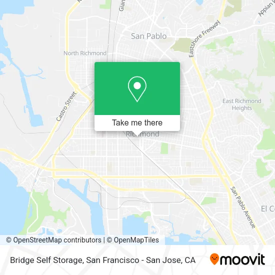 Bridge Self Storage map
