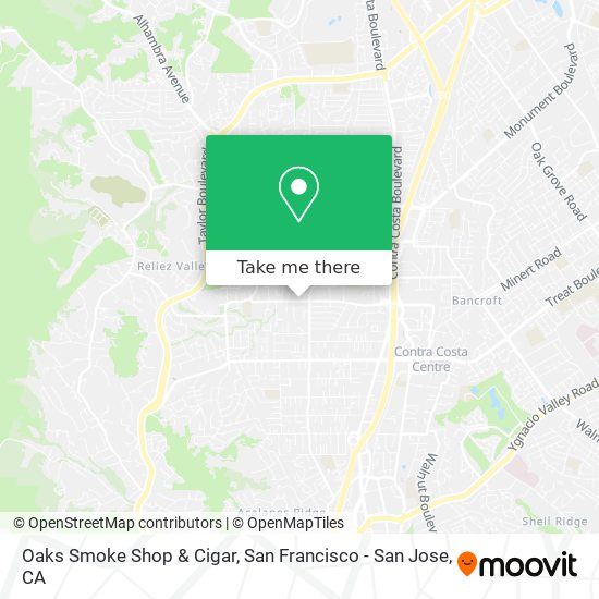Mapa de Oaks Smoke Shop & Cigar