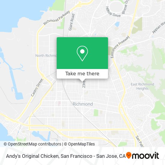 Andy's Original Chicken map