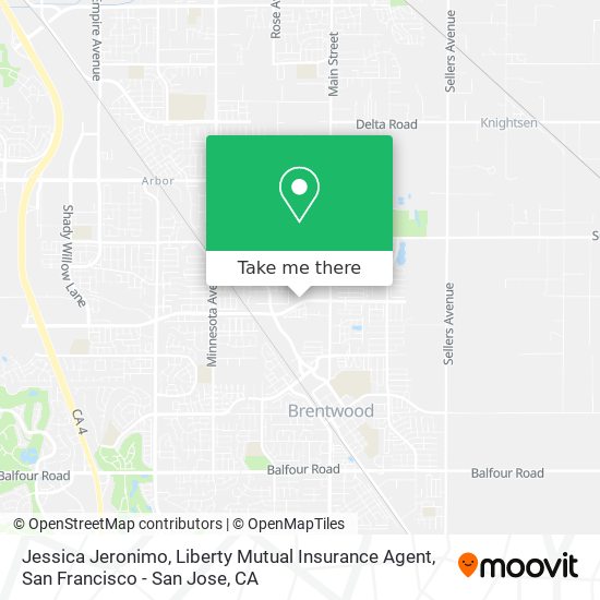 Jessica Jeronimo, Liberty Mutual Insurance Agent map