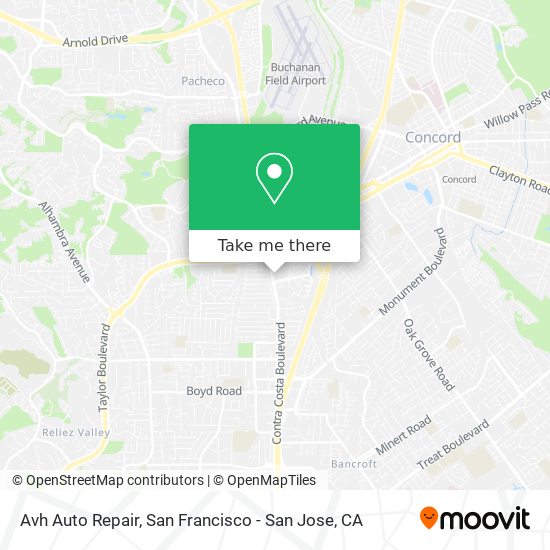 Avh Auto Repair map