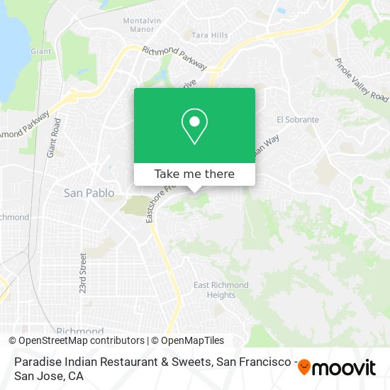 Paradise Indian Restaurant & Sweets map
