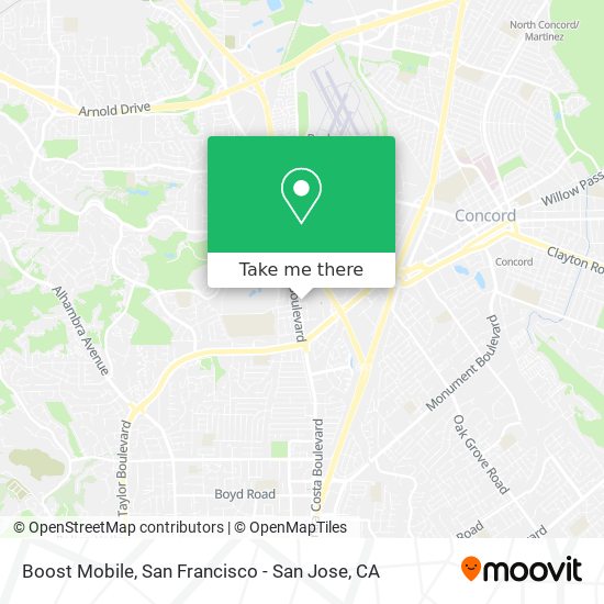 Boost Mobile map