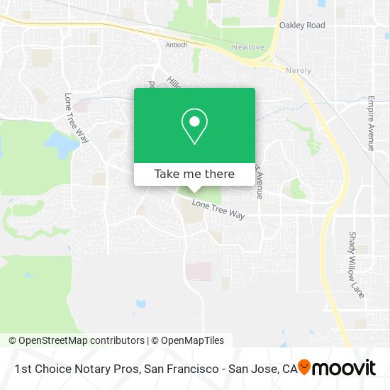 1st Choice Notary Pros map