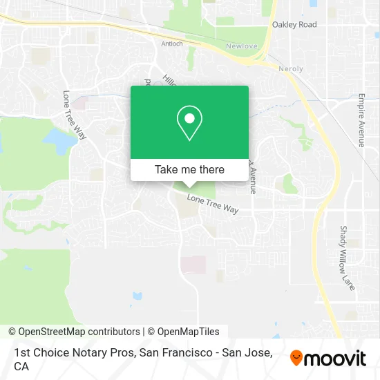 1st Choice Notary Pros map