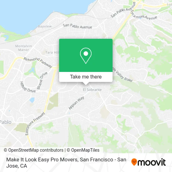 Mapa de Make It Look Easy Pro Movers