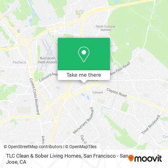 Mapa de TLC Clean & Sober Living Homes