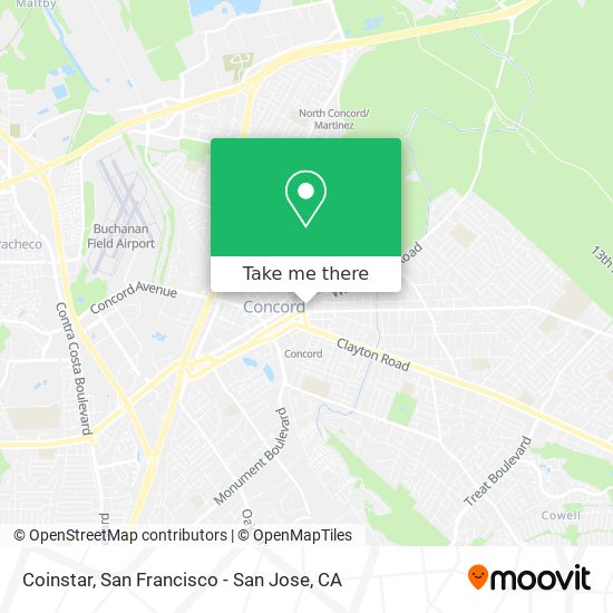 Coinstar map