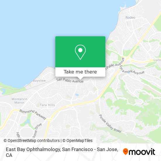 Mapa de East Bay Ophthalmology