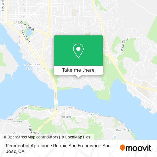 Residential Appliance Repair map