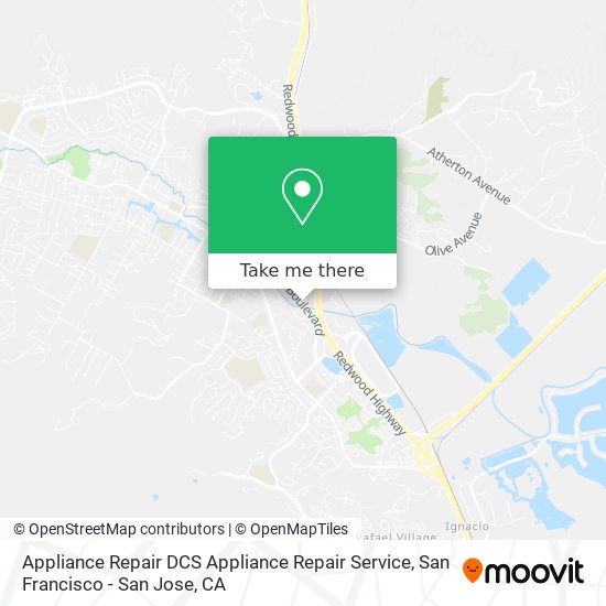 Appliance Repair DCS Appliance Repair Service map