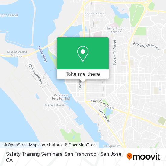 Safety Training Seminars map