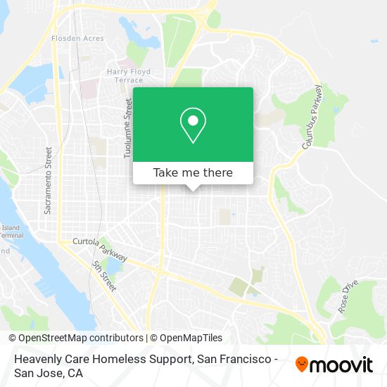 Heavenly Care Homeless Support map