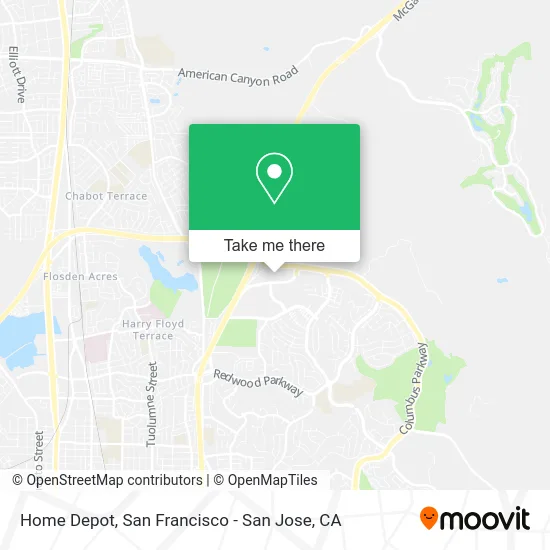 Home Depot map