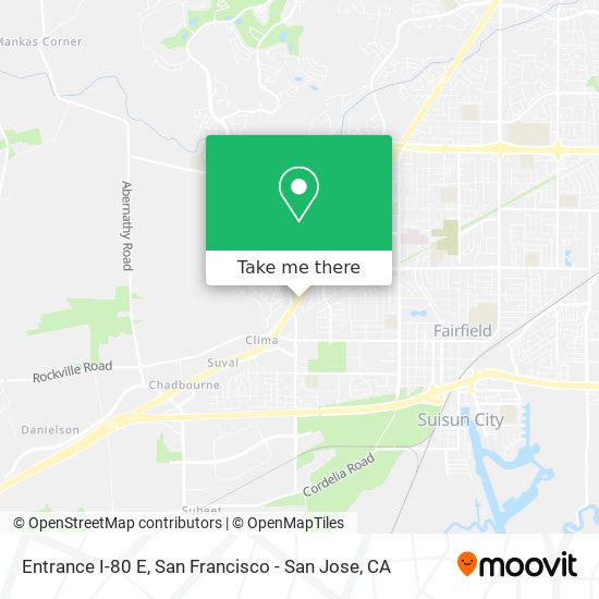 Mapa de Entrance I-80 E