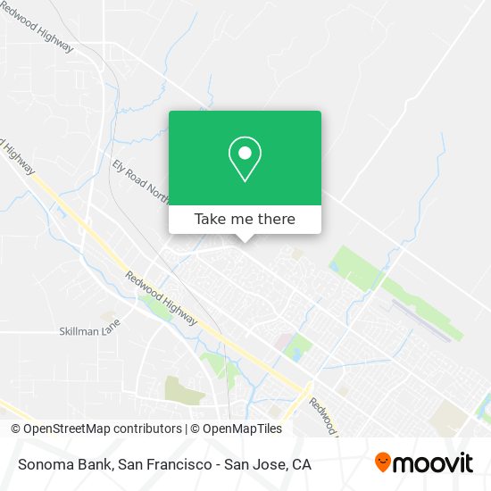 Sonoma Bank map