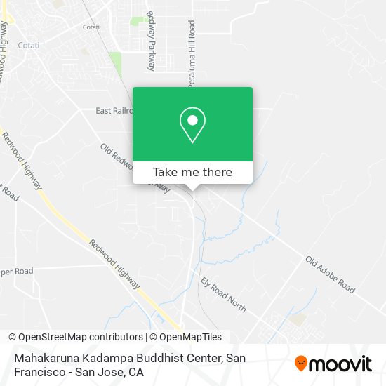 Mapa de Mahakaruna Kadampa Buddhist Center