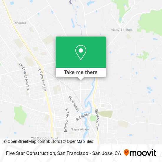 Five Star Construction map