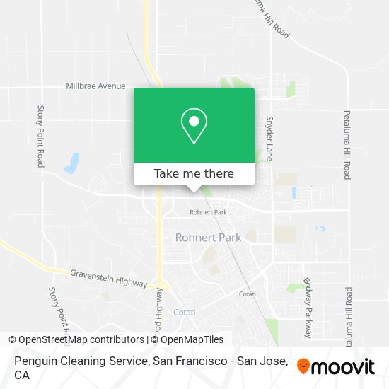 Mapa de Penguin Cleaning Service