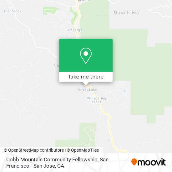 Cobb Mountain Community Fellowship map