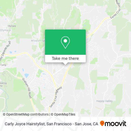 Carly Joyce Hairstylist map