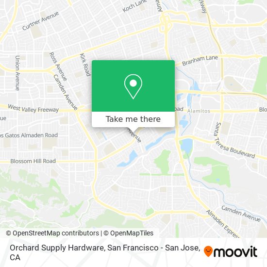 Orchard Supply Hardware map