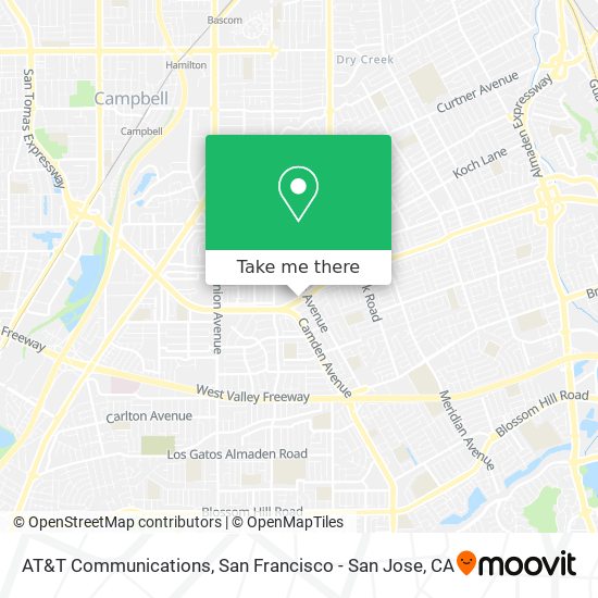 AT&T Communications map