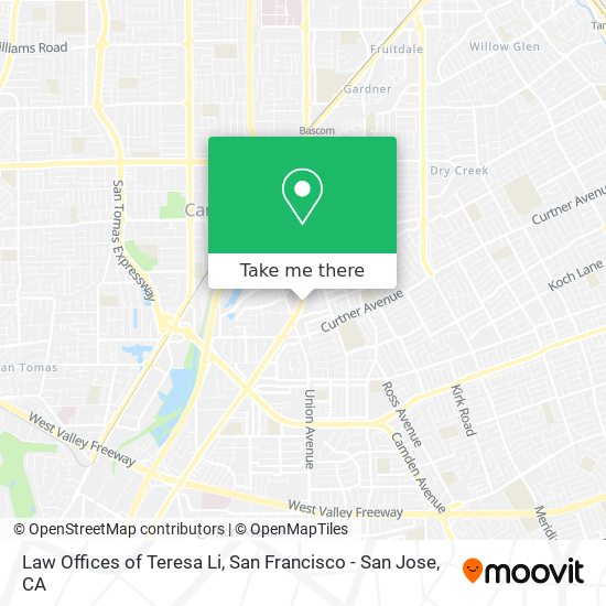 Law Offices of Teresa Li map