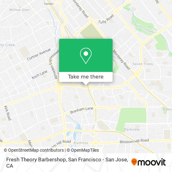 Mapa de Fresh Theory Barbershop