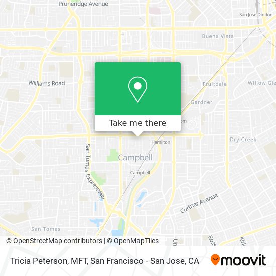 Tricia Peterson, MFT map