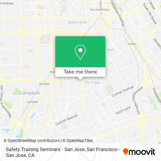 Safety Training Seminars - San Jose map