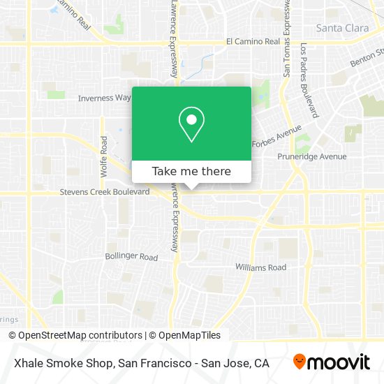 Mapa de Xhale Smoke Shop