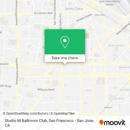 Studio M Ballroom Club map