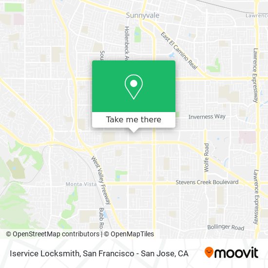 Iservice Locksmith map