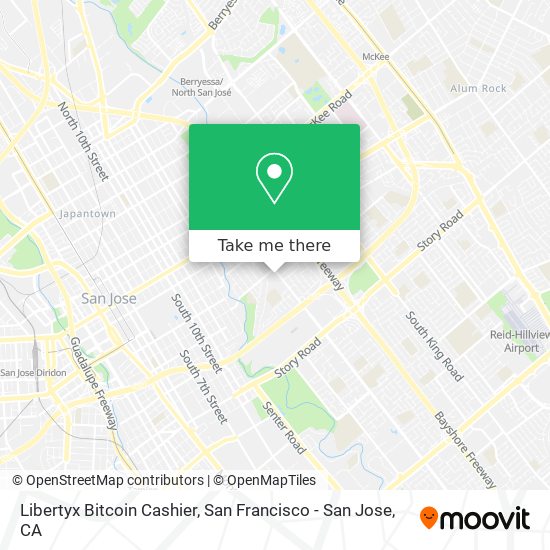 Mapa de Libertyx Bitcoin Cashier