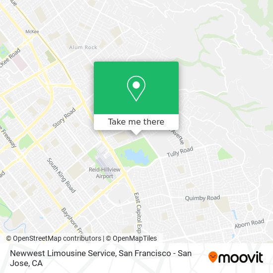 Newwest Limousine Service map