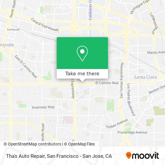 Tha's Auto Repair map