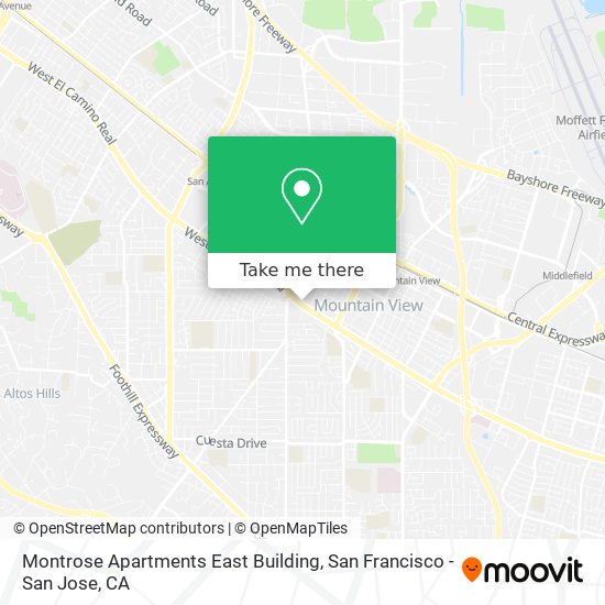 Mapa de Montrose Apartments East Building