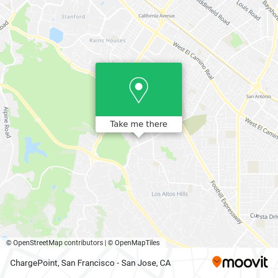 Mapa de ChargePoint