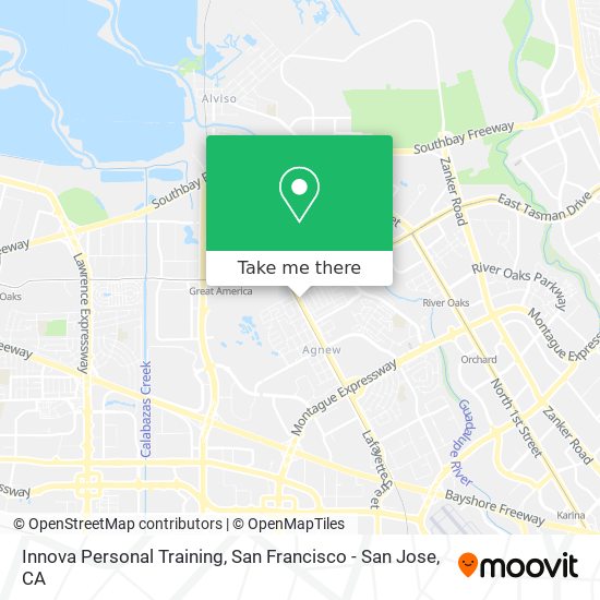 Innova Personal Training map