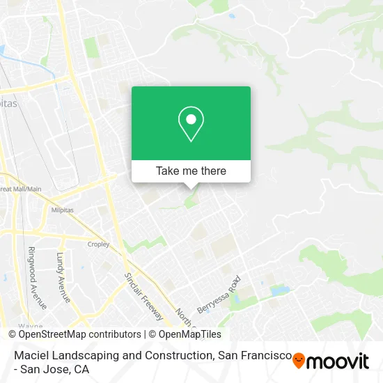 Maciel Landscaping and Construction map